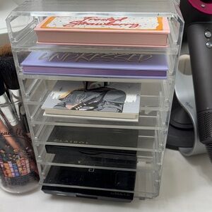 Clear Acrylic Makeup eye shadow Organizer